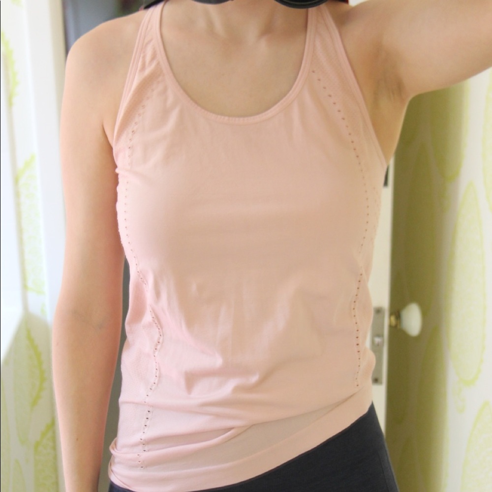 Fabletics Light Orange Workout Top - image 1